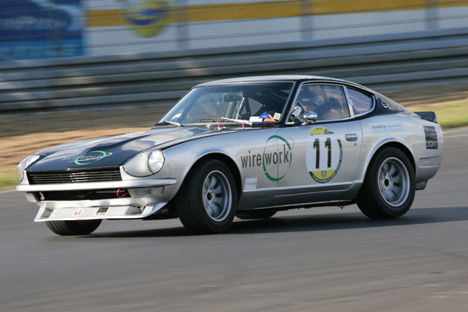 Lars Feldskov i den flotte Datsun 240Z.